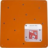 Square Dot 15 in Magnetic Bulletin Board - Orange