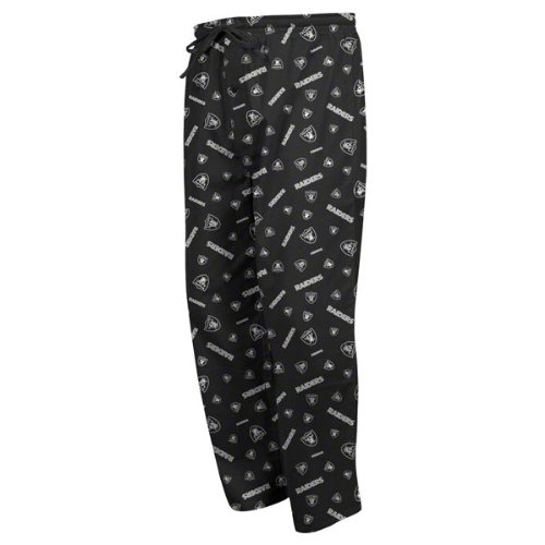 Oakland Raiders Black Bootleg Play III Pajama Pants (Medium)