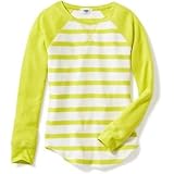 オールドネイビー OLD NAVY/ ロング&リーンワッフルニットラグランティ パワー サージ トップス長袖Tシャツ L (10～12歳)【並行輸入】