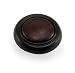 Laurey 15463 First Family 1-1/4-Inch Diameter Knob, Black with Cherry Insert