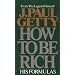 How to Be Rich