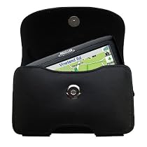 Horizontal Leather Case with Belt Clip/Loop for the Magellan Roadmate 1412