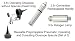 Welch Allyn 3.5v Otoscope Set with Convertible Handle and Hard Case (Model 21770-C)