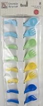 8-Piece Fork/Spoon Feeding Set, Blue