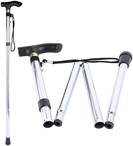Dealkoo Adjustable Folding Walking Cane Strong Study Aluminum Ergonomic Handle