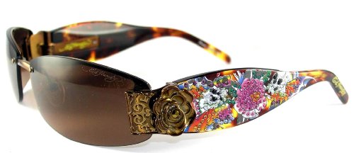 AUTHENTIC ED HARDY SUNGLASSES COCOA TATOO
