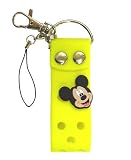 ディズニー『EVAキーホルダーストラップ』サンダルアクセ付き!!【黄/ミッキー】