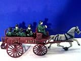 Large Fire Patrol Horse Drawn Wagon Cast Iron