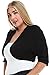 Stylzoo Women's Plus Size Premium Rayon Bolero Shrug Cover up