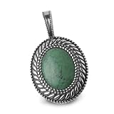Queens Turquoise Pendant silver graphics