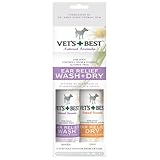 Vet's Best Ear Relief Wash and Dry, Two 4oz Bottles