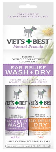 vets best ear relief wash dry two 4oz bottles  more detail click!