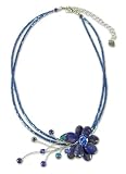 Lapis lazuli choker, 'Midnight Sea' 1 W 17 L