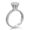 0, Choice of White or Yellow Round <#DIAMOND0.FormatedLab#> Diamond Solitaire Engagement Ring (1 1/2 ct, D Color, SI1 Clarity, Cut)