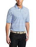 IZOD Men's Oxford Pique Stripe Short Sleeve Shirt, Sky Boat, X-Large