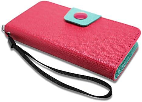Enobu Wallet Flip Stand Case for Apple iPhone 6 Plus- Scarlet