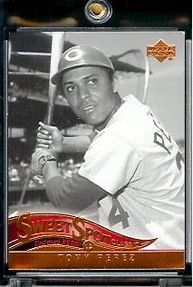 2005 Upper Deck Sweet Spot Classic Baseball Card #90 Tony Perez Cincinnati Reds - Mint Condition - In Protective Display Case !