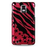 Pink Zebra Star Hard Case Snap On Faceplate Cover For Samsung Infuse 4G i99 ....