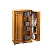 Oak Media Storage Cabinet- Honey Oak