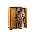 Oak Media Storage Cabinet- Honey Oak