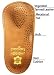 Pedag Holiday 3/4 Leather Ultra Light, Thin, Semi-Rigid Orthotic with Metatarsal Pad, and Heel Cushion, Tan