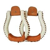 Weaver Leather Rawhide Covered Oxbow Stirrups wv30-0775
