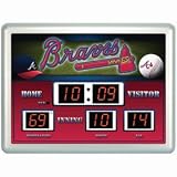 Atlanta Braves Clock - 14"x19" Scoreboard
