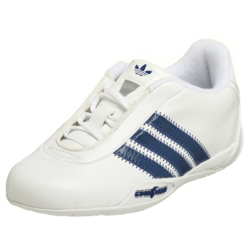 adidas Originals Infant/Toddler Goodyear Race Lea Sneaker,White/Blue/White,6 M US Toddler