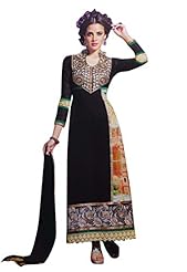 Embroidered Chiffon/Georgette/Silk/Shantung  Dress