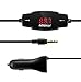 Amotus Wireless FM Transmitter Music Radio Car Kit Bundle with 5V/2.4A USB Charger& 3.5mm Audio Plug for iPhone 6/6s plus, iPad Samsung HTC and More Android Phones