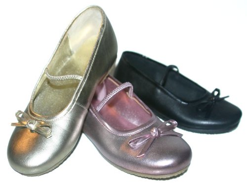 Girls Classic Mary Janes Ballet Flats Slip-ons Dress Shoes
