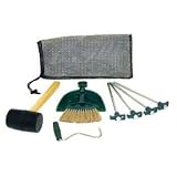 8-Pc Camping Tent Set Up Kit Stakes Pegs Mallet Brush by 