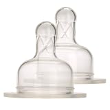 BornFree Twin Pack Medium Flow Wide Neck Teats