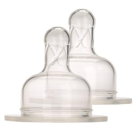 BornFree Twin Pack Medium Flow Wide Neck Teats