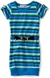 Pink Angel Girls 2-6X Stripe Belted Dress