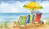 Summer Ocean Beach Chairs Indoor Outdoor Mat