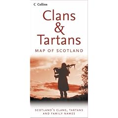 Clans and Tartans Map of Scotland (Pictorial Map)