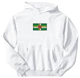 Sweatshirt White  Flag Transfer Dominica  State Country