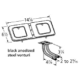 Figure-8 Stainless Steel Burner L-Shaped Venturi