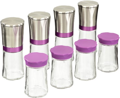 TV - Das Original 2377 Maxx Cuisine Gew&uuml;rzm&uuml;hlen 4-er Set Edelstahl / Lila (4 Aufbewahrung Preisvergleich
