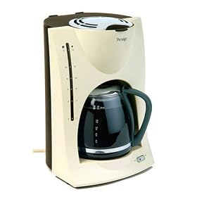 Prestige Symmetry Coffee Maker,  Almond, 1.5 Litre