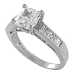 Silver Princess Solitaire Engagement Ring