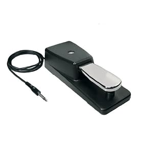 Sustain / Damper Pedal: Dual Polarity Keyboard Pedal to suit Yamaha, Casio, Roland, Korg, M-Audio, Gear4Music keyboards & digital piano