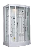 Aston Steam Shower, 56 x 37 x 85, 24 Massage Jets, White