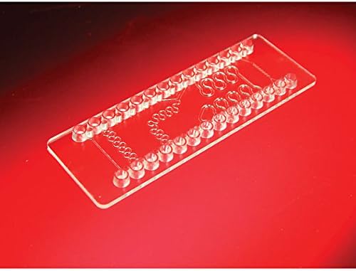 thinXXS 100005 Microfluidic Snake Mixer Slide, COC Material, Several Mixers on one chip