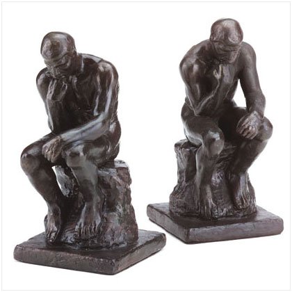 THINKER BOOKENDS