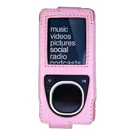 PCMICROSTORE Brand Microsoft Zune 4gb 8gb Premium Leather Case with Rotating Belt Clip