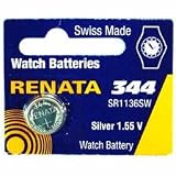 Renata Silver Oxide Watch Battery For 344 Button Cell