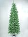 7.5' Slim Laser Lime Green Tinsel Artificial Christmas Tree