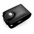 Black Leather Case LCD Protected, Belt Clip + Home Charger For Creative Zen V, V Plus 1GB, 2GB, 4GB MP3 Player Sold By TopDeals888